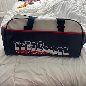 Wilson Red White and Blue Duffel Bag